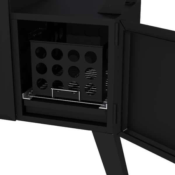 Vertical Wide Body Offset Charcoal Smoker