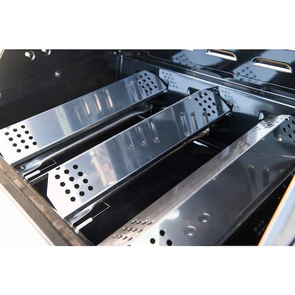 3-Burner Propane Gas Grill in Stainless Steel with Ceramic Sear Side Burner