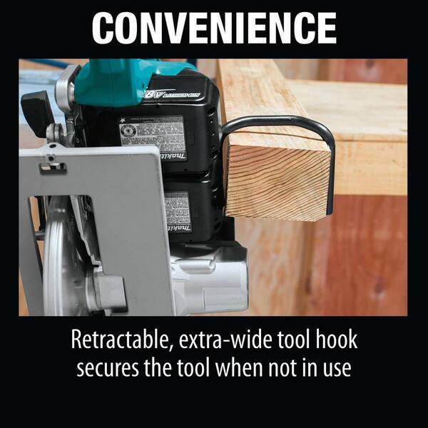18V X2 LXT Lithium-Ion (36V) Brushless Cordless Rear Handle 7-1/4 in. Circular Saw w/BONUS 5.0Ah Battery 2 Pack