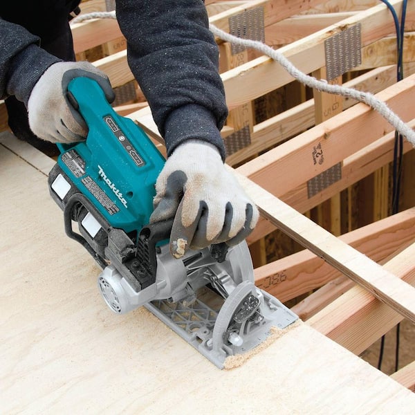 18V X2 LXT Lithium-Ion (36V) Brushless Cordless Rear Handle 7-1/4 in. Circular Saw w/BONUS 5.0Ah Battery 2 Pack