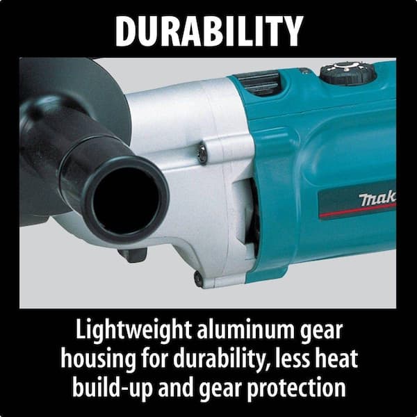6.6 Amp 1/2 in. Corded Variable Speed Hammer Drill with Torque Limiter Side Handle Depth Gauge Chuck Key Hard Case