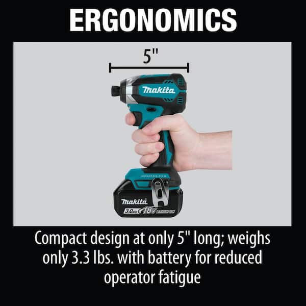 18V LXT Lithium-Ion Brushless Cordless Impact Driver Kit with (1) Battery 3.0Ah