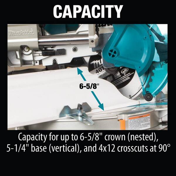 18V X2 (36V) LXT Brushless 10 in. Dual-Bevel Sliding Compound Miter Saw Kit (5.0Ah) with bonus Folding Miter Saw Stand