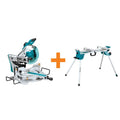 15 Amp 10 in. Dual Bevel Sliding Compound Miter Saw with Laser/Bonus Compact Folding Miter Saw Stand