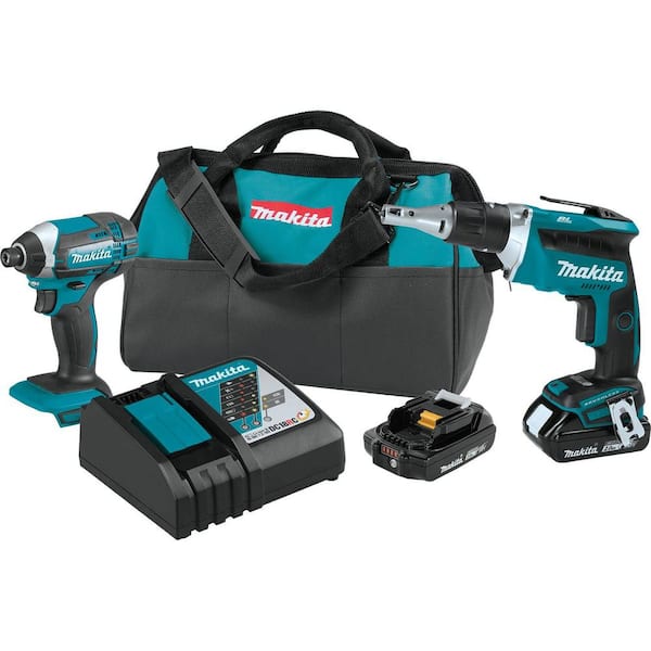 18V 2.0Ah LXT Lithium-Ion Compact Cordless Combo Kit (2-Piece) (Impact Driver/ Brushless Drywall Screwdriver)