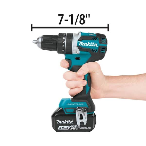 18V LXT Lithium-Ion Brushless Cordless Hammer Drill and Impact Driver Combo Kit (2-Tool) w/ (2) 4Ah Batteries, Bag