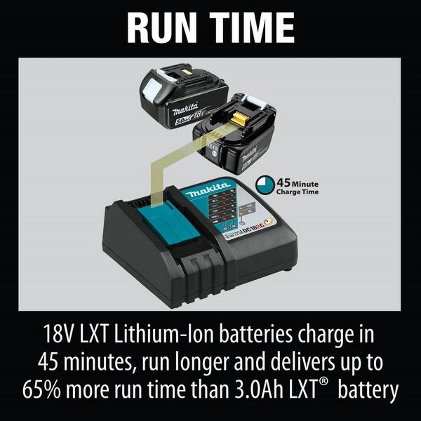 18V LXT Lithium-ion Brushless 2-pc Combo Kit 5.0Ah with bonus 18V LXT Brushless 4-1/2 / 5 in. X-LOCK Angle Grinder