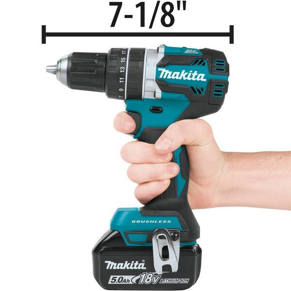 18V 4-Piece 5.0Ah LXT Lithium-Ion Brushless Cordless Combo Kit Hammer Drill/ Impact Driver/ Recipro Saw/ Flashlight