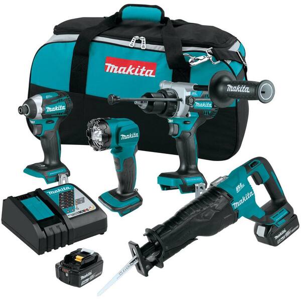 18V 5.0 Ah LXT Lithium-Ion Brushless Cordless Combo Kit and 18V LXT Variable Speed Oscillating Multi-Tool