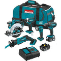 18V LXT Lithium-Ion Cordless 5-pc. Combo Kit (Drill-Driver/Impact Driver/Circular Saw/Recipro Saw/Light) 4.0Ah