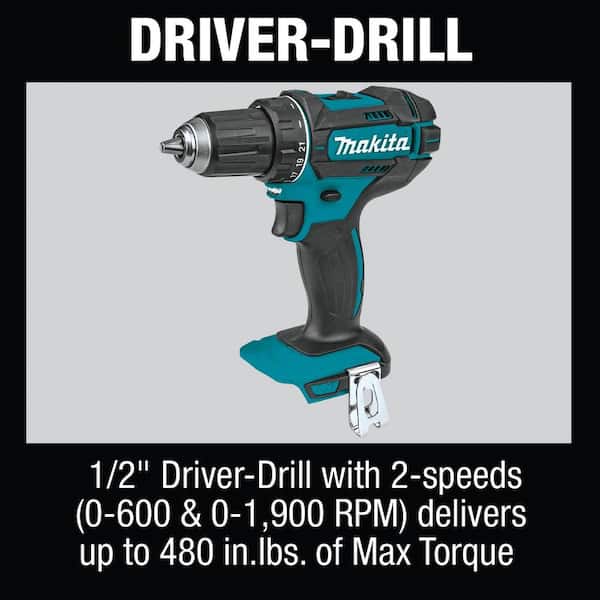 18V Lithium-Ion Cordless 6-Piece Kit (Drill-Driver/ Impact Driver/ Circular Saw/ Recipro Saw/ Vacuum/ Light) 3.0Ah