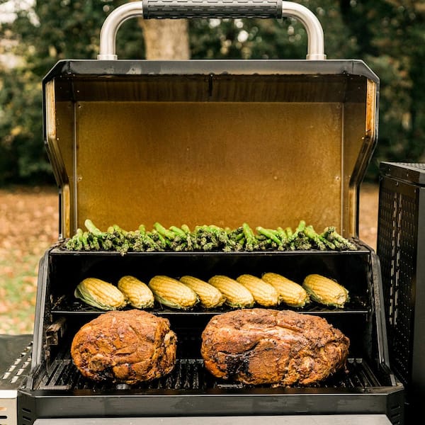 Gravity 800 Digital Charcoal Grill, Griddle and Smoker Combo in Black Plus Cover Bundle