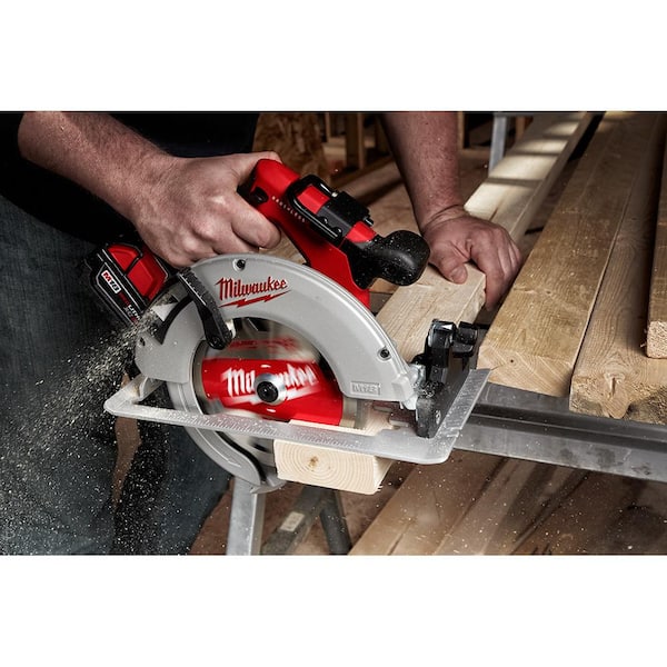 M18 18V Lithium-Ion Brushless Cordless Hammer Drill and Circular Saw Combo Kit (2-Tool) with Two 4.0 Ah Batteries