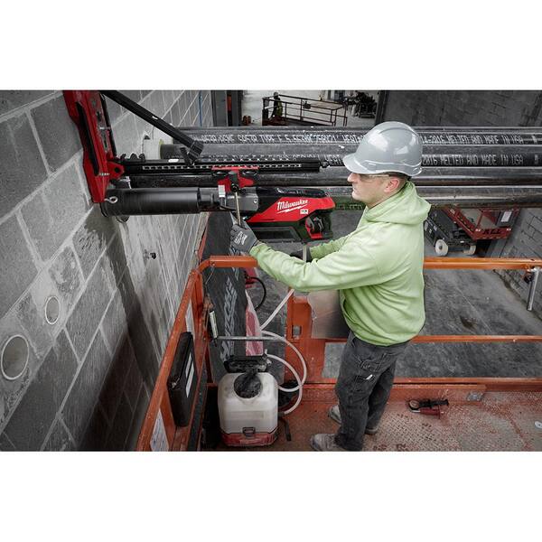 MX FUEL Lithium-Ion Cordless Handheld Core Drill Kit with Stand and M18 4 Gal. Switch Tank Backpack Water Supply Kit
