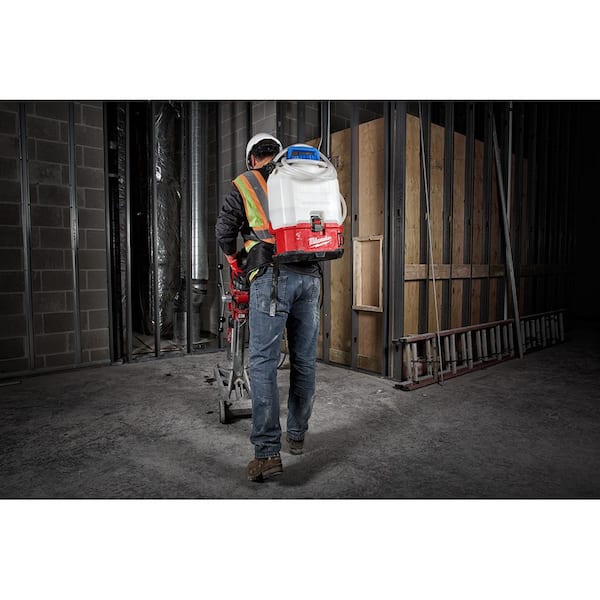 MX FUEL Lithium-Ion Cordless Handheld Core Drill Kit with Stand and M18 4 Gal. Switch Tank Backpack Water Supply Kit