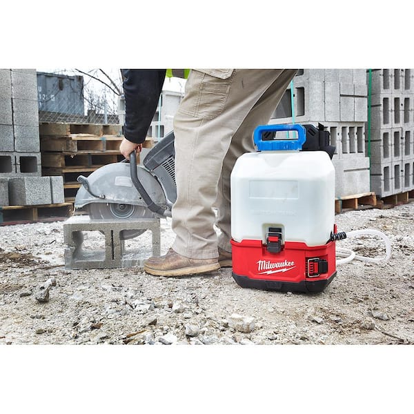 MX FUEL Lithium-Ion Cordless Handheld Core Drill Kit with Stand and M18 4 Gal. Switch Tank Backpack Water Supply Kit