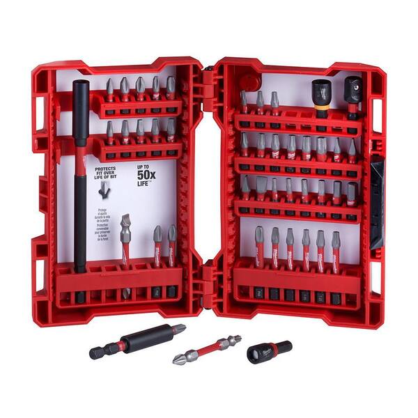 M12 12V Lithium-Ion Cordless 1/4 in. Hex Screwdriver Kit with SHOCKWAVEDriver Bit Set (45-Piece)
