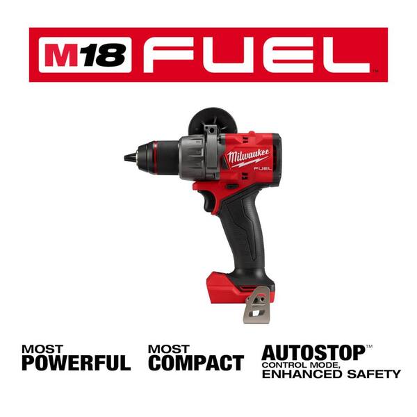 M18 FUEL 18V Lithium-Ion Brushless Cordless 1/2 in. Hammer Drill/Driver w/One 5.0 Ah and One 2.0 Ah Battery and Charger