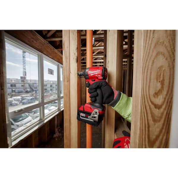 M18 Fuel 18-V Lithium-Ion Brushless Cordless 1/4 in. Hex Impact Driver Kit w/(3) 5.0 Ah Batteries, Charger & Hard Case