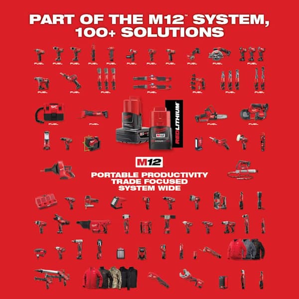 M12 FUEL 12V Lithium-Ion Brushless Cordless 1/4 in. Hex Impact Driver Kit w/Two 2.0Ah Batteries, Charger&Soft Case