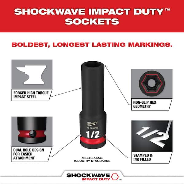 M12 FUEL 12V Brushless Cordless Stubby 3/8 in. Impact Wrench Kit with 3/8 in. Drive SAE/Metric Socket Set (43-Piece)