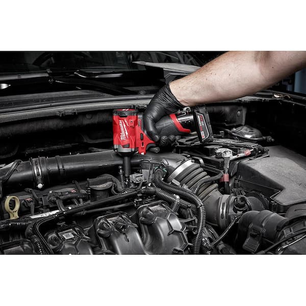 M12 FUEL 12V Brushless Cordless Stubby 3/8 in. Impact Wrench Kit with 3/8 in. Drive SAE/Metric Socket Set (43-Piece)