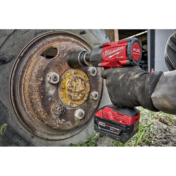 M18 FUEL 18V Lithium-Ion Brushless Cordless 1/2 in. and 3/8 in. Impact Wrench with Friction Ring (2-Tool)