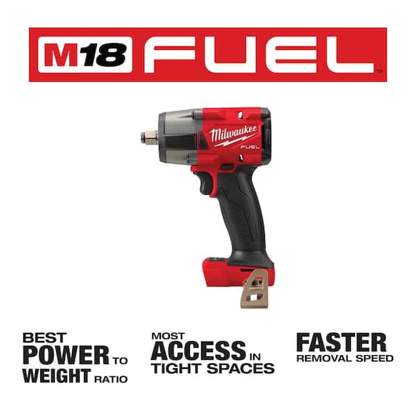M18 FUEL 18V Lithium-Ion Brushless Cordless 1/2 in. Impact Wrench with Mid Torque Impact Wrench (2-Tool)