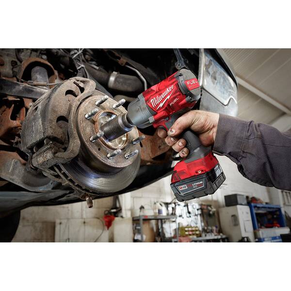 M18 FUEL 18- V Lithium-Ion Brushless Cordless 1/2 in. & 3/8 in. Impact Wrench w/Friction Ring Kit w/ 5.0 Ah Battery