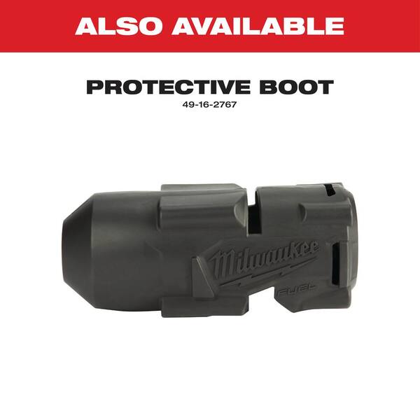 M18 FUEL 18V Lithium-Ion Brushless Cordless 1/2 in. High-Torque Impact Wrench with Grease Gun Kit, Resistant Batteries