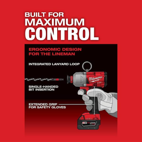 M18 FUEL ONE-KEY 18V Lithium-Ion Brushless Cordless 7/16 in. Hex Impact Wrench Kit with 2 5.0 Ah Batteries Tool Bag