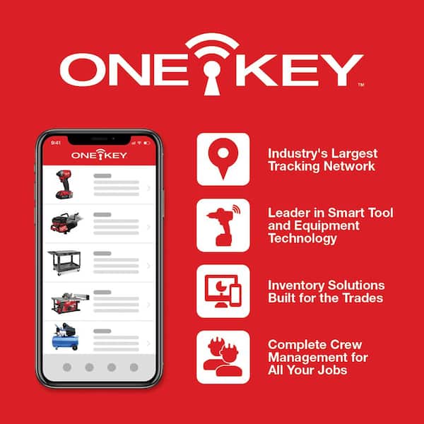M18 FUEL ONE-KEY 18V Lithium-Ion Brushless Cordless 7/16 in. Hex Impact Wrench Kit with 2 5.0 Ah Batteries Tool Bag