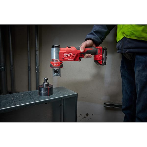 M18 18V Lithium-Ion 1/2 in. to 4 in. Force Logic 6 Ton Cordless Knockout Tool Kit with FUEL Bandsaw