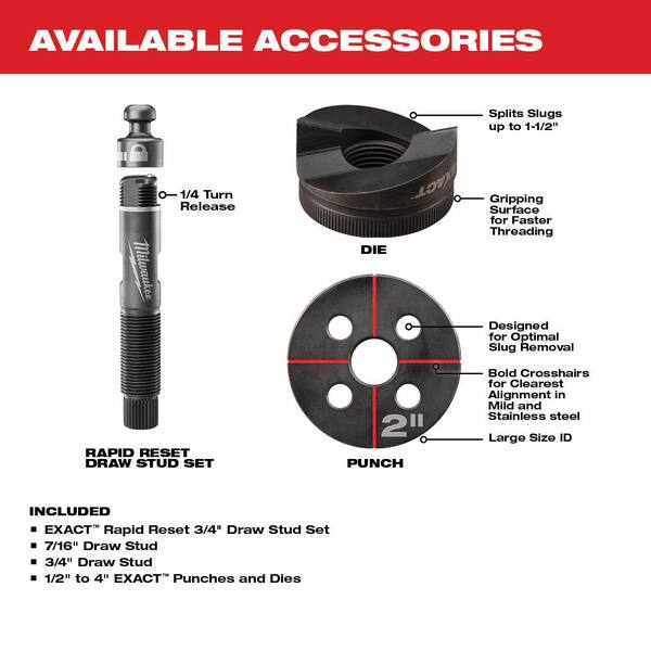 M18 18V Lithium-Ion 1/2 in. to 4 in. Force Logic 6 Ton Cordless Knockout Tool Kit with FUEL Bandsaw
