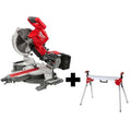 M18 FUEL 18V Lithium-Ion Brushless Cordless 10 in. Dual Bevel Sliding Compound Miter Saw with Stand (Tool-Only)