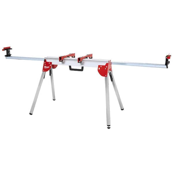 M18 FUEL 18V Lithium-Ion Brushless Cordless 10 in. Dual Bevel Sliding Compound Miter Saw with Stand (Tool-Only)