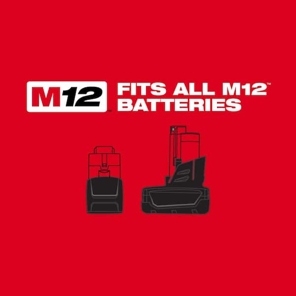 M12 12V Lithium-Ion Cordless 3/8 in. Drill/Driver Kit with Two 1.5 Ah Batteries, Charger and Tool Bag