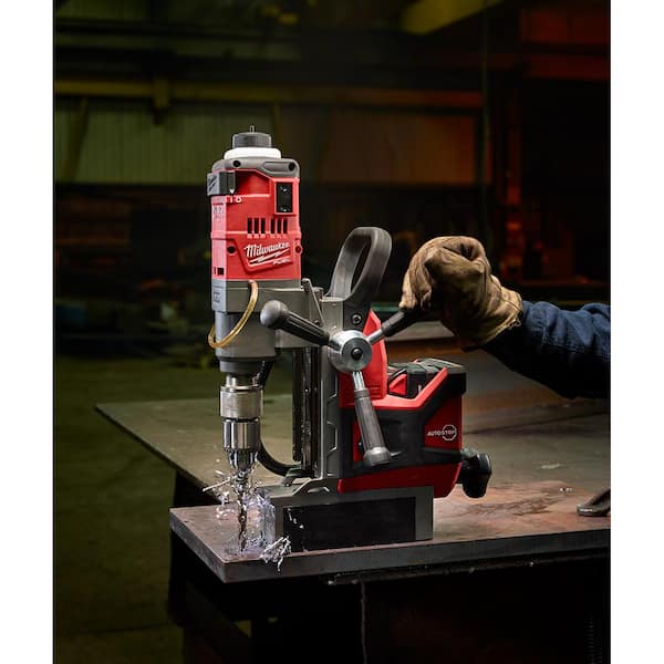 18V Lithium-Ion Brushless Cordless 3/4 in., 1-1/2 in. Magnetic Drill High Demand Kit with Two 8.0Ah Batteries