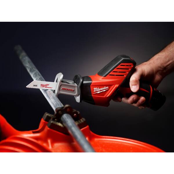 M12 12V Lithium-Ion HACKZALL Cordless Reciprocating Saw Kit with M12 Oscillating Multi-Tool & 6.0Ah XC Battery Pack