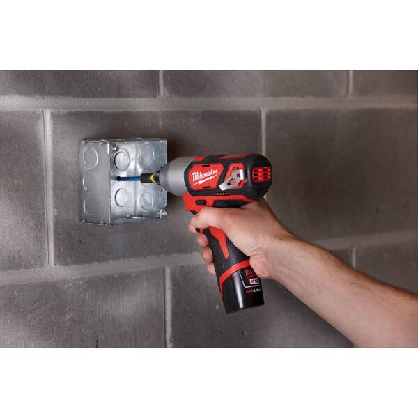 M12 12V Lithium-Ion Cordless Drill Driver/Impact Driver Combo Kit with Compact Spot Blower