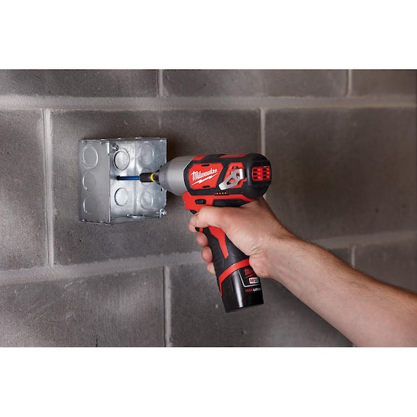 M12 12V Lithium-Ion Cordless Drill Driver/Impact Driver Combo Kit (2-Tool) with SHOCKWAVEDriver Bit Set (50-Piece)