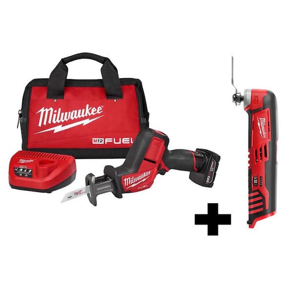 M12 FUEL 12V Lithium-Ion Brushless Cordless HACKZALL Reciprocating Saw Kit W/ M12 Multi-Tool