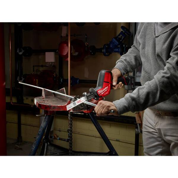 M12 FUEL 12V Lithium-Ion Brushless Cordless HACKZALL Reciprocating Saw Kit with M12 3/8 in. Ratchet