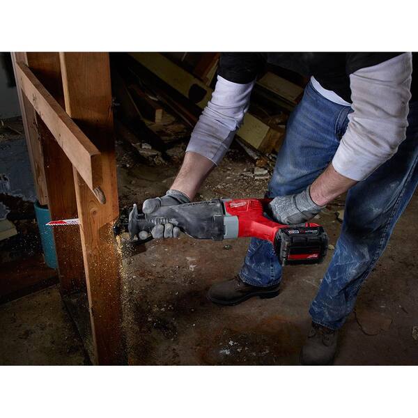 M18 18V Lithium-Ion Cordless SAWZALL Reciprocating Saw with SAWZALL Blade Set (18-Piece)