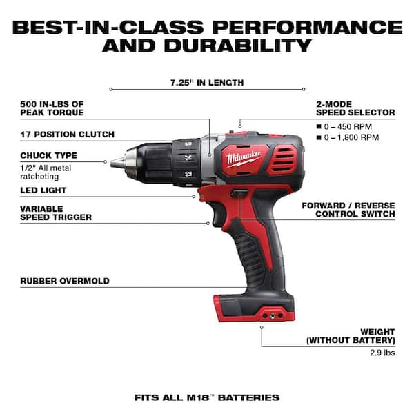 M18 18V Lithium-Ion Cordless Drill Driver/Impact Driver/Reciprocating Saw Combo Kit (3-Tool) W/ Random Orbit Sander