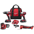 M18 18V Lithium-Ion Cordless Drill Driver/Impact Driver/Reciprocating Saw Combo Kit (3-Tool) W/ Random Orbit Sander