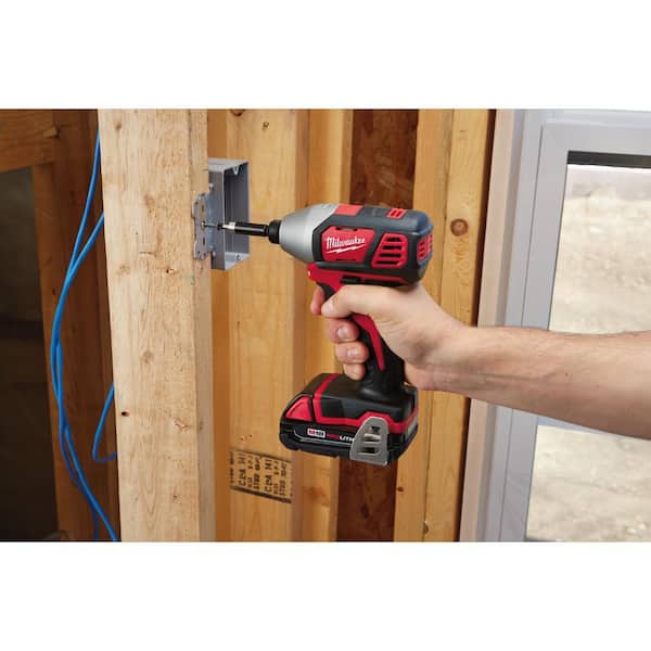 M18 18V Lithium-Ion Cordless Drill Driver/Impact Driver Combo Kit (2-Tool) W/ Two 1.5Ah Batteries, Charger Tool Bag