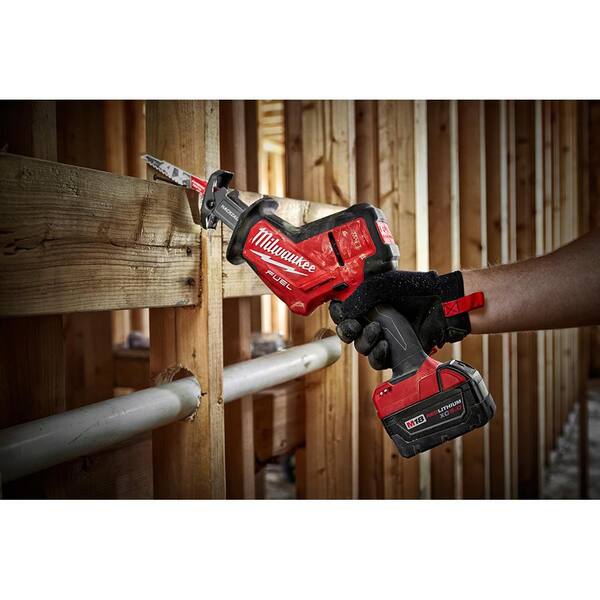 M18 FUEL 18V Lithium-Ion Brushless Cordless HACKZALL Reciprocating Saw & M18 Caulk Gun with Two M18 6.0Ah Batteries