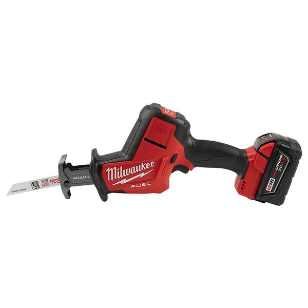 M18 FUEL 18V Lithium-Ion Brushless Cordless HACKZALL Reciprocating Saw Kit with Carbide Teeth AX SAWZALL Blade