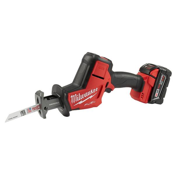 M18 FUEL 18V Lithium-Ion Brushless Cordless HACKZALL Reciprocating Saw Kit with Carbide Teeth AX SAWZALL Blade